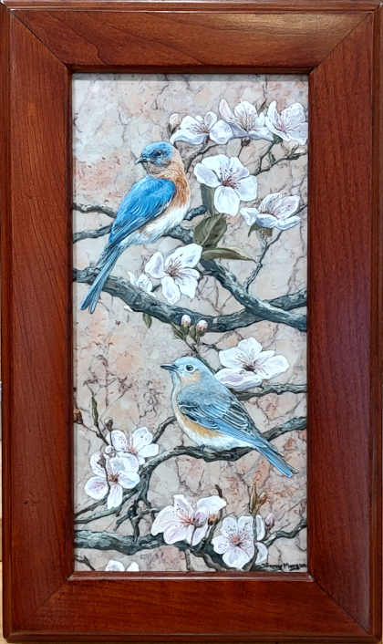 Spring Bluebird Couple